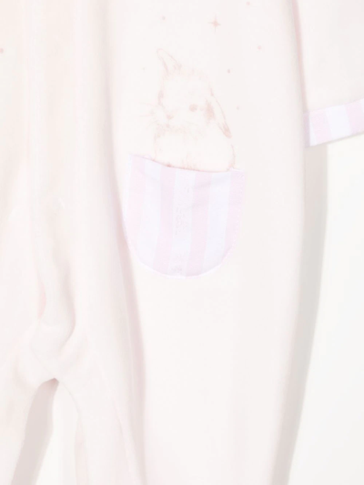 Shop Tartine Et Chocolat Bunny Print Pajamas In Pink