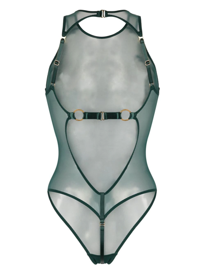 Bordelle Kora Sheer Body In Green