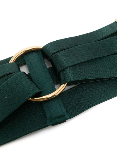 Shop Bordelle Multi-strap Garters In Green