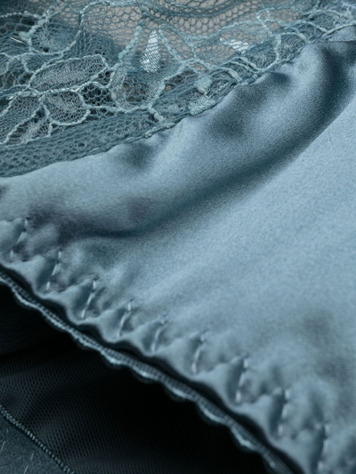 Fleur Of England Lace Plunge Bra In Blue