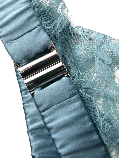 Fleur Of England Boudoir Lace Bra In Blue