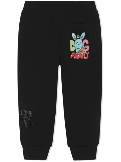 Shop Dolce & Gabbana Drawstring Tracksuit Bottoms In Black