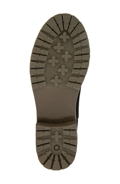 Kensie Kerman Lug Boot In Black Microfiber