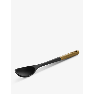 Staub Branded Silicone And Wood Serving Spoon 31cm