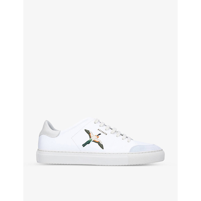 Shop Axel Arigato Clean 90 Leather Low-top Trainers In White/comb