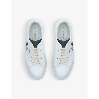 Shop Axel Arigato Clean 90 Leather Low-top Trainers In White/comb