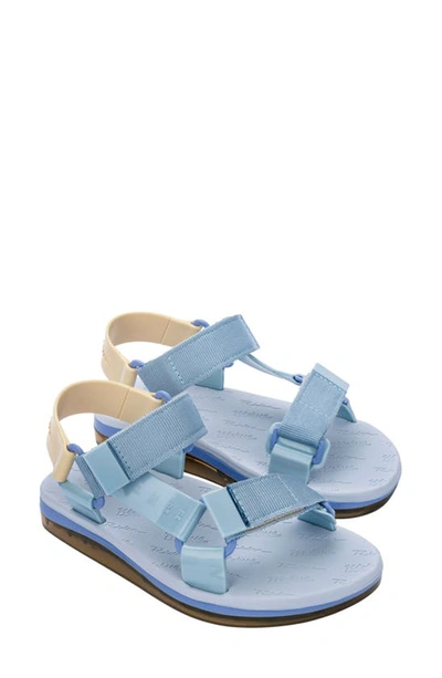 Shop Melissa Papete Rider Sandal In Blue/ Yellow