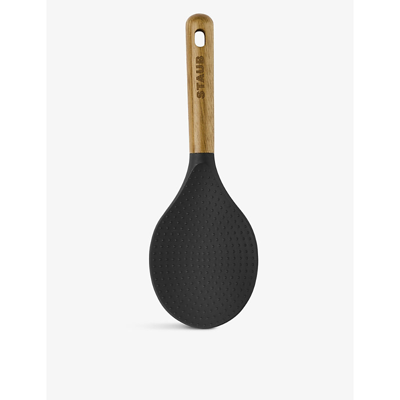 Staub Branded Wood And Silicone Rice Spoon 22cm