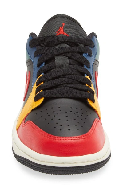 Shop Jordan Air  1 Low Se Basketball Sneaker In Black/ Red/ Taxi/ French Blue