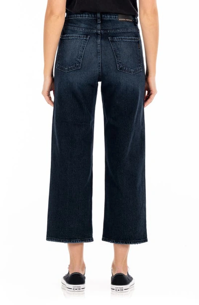 Shop Modern American Savannah High Waist Crop Wide Leg Jeans In Hartford