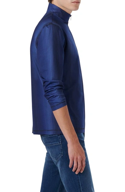 Bugatchi Ooohcotton® Quarter Zip Pullover In Midnight
