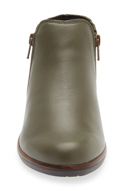 Naot 'helm' Bootie In Soft Green Leather