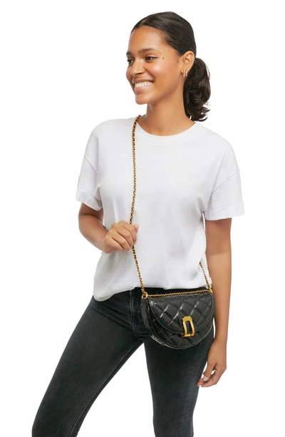 Shop Aimee Kestenberg You're A Star Leather Crossbody Bag In Black Quilted