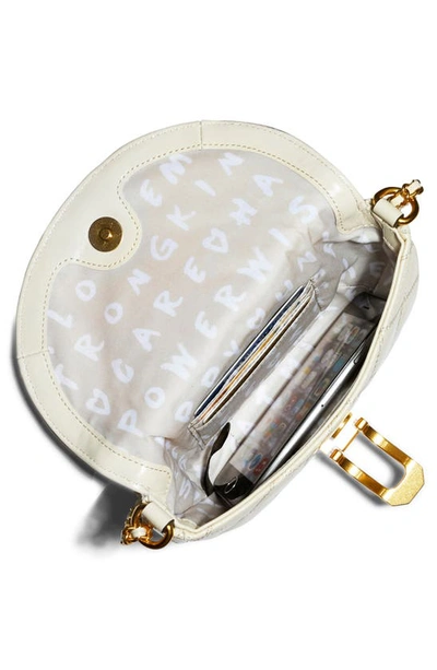 Shop Aimee Kestenberg You're A Star Leather Crossbody Bag In Vanilla Ice Quilted