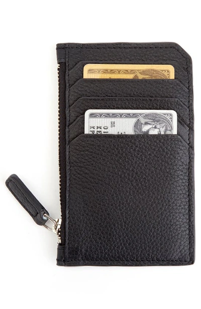Royce New York Personalized Card Case In Black- Gold Foil
