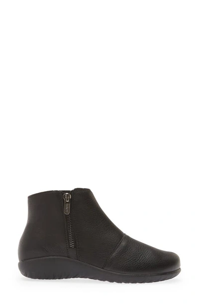 Shop Naot Wanaka Bootie In Soft Black Leather
