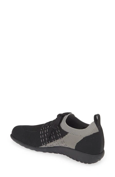 Shop Naot Tama Sneaker In Black Gray Knit