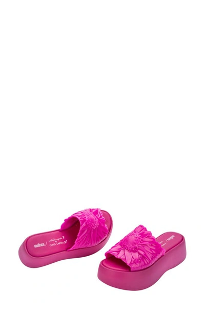 Shop Melissa X Isabela Capeto Becky Panc Platform Slide Sandal In Pink