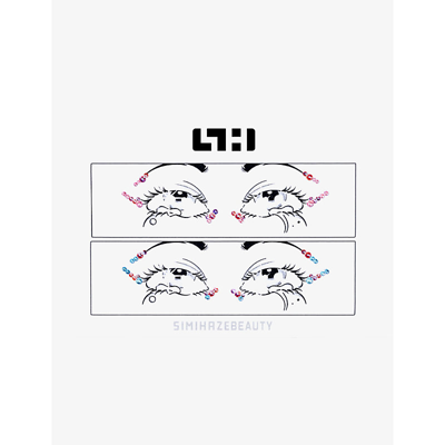 None Eye Play Angel Pack Gem Sticker Set
