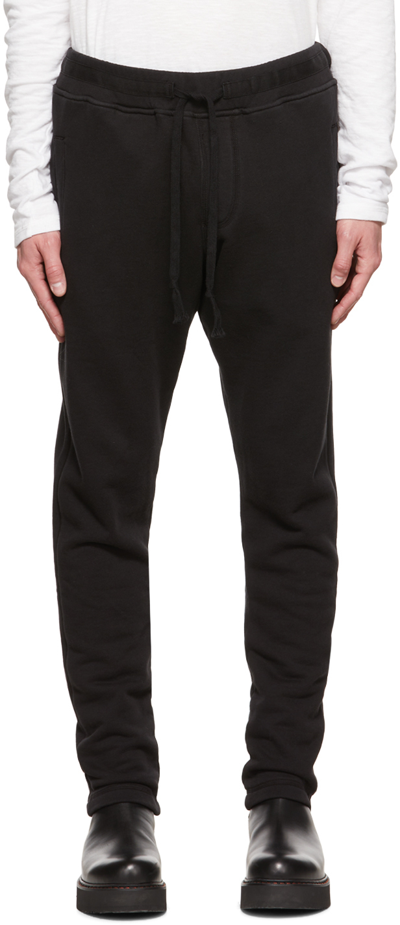 Greg Lauren Black New Sweat Lounge Pants In Black
