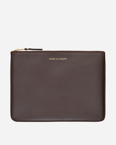 Shop Comme Des Garçons Classic Leather Pouch In Brown