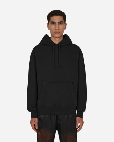 Shop Diesel Peel-off Patch Hooded Sweatshirt In Black