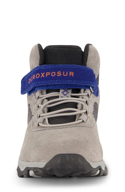 Shop Zeroxposur Kids' Portland Hiker Boot In Black/ Blue