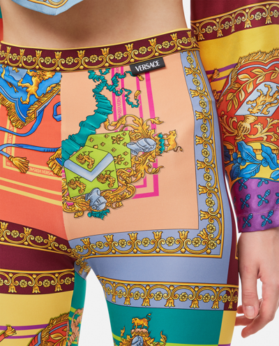 Versace Royal Rebellion Mid-rise leggings