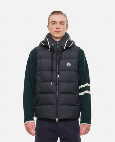 Moncler Cardamine Quilted Down Gilet In Black | ModeSens