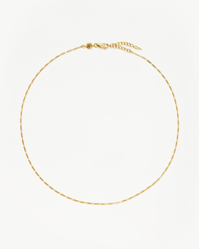Shop Missoma Curb Chain Choker 18ct Gold Plated Vermeil
