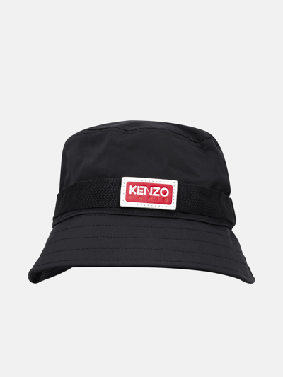Shop Kenzo Black Polyester Hat