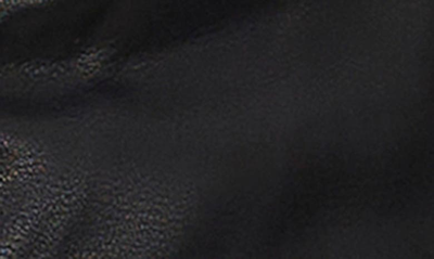 Noize Suren Faux Shag Fur & Leather Jacket In Black