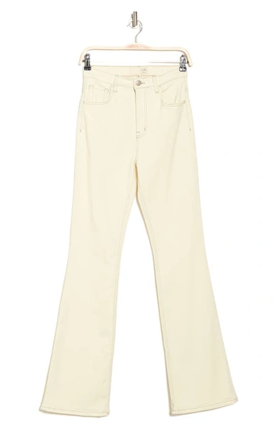 Shop Current Elliott Current/elliott High Rise Flare Jeans In Bentonite