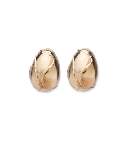 Shop Lizzie Fortunato Mini Arp Earrings In Gold Rope