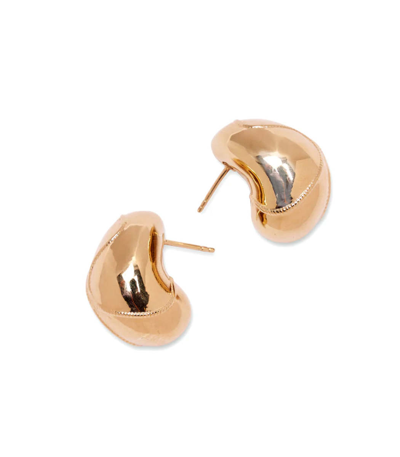 Shop Lizzie Fortunato Mini Arp Earrings In Gold Rope