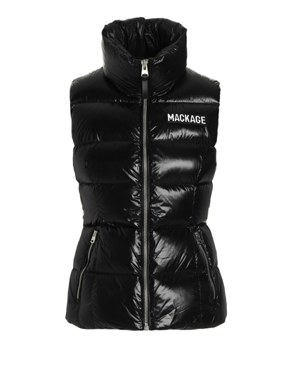 Shop Mackage Chaya Vest In Black