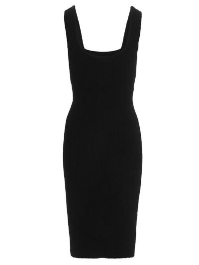 Shop Wardrobe.nyc Knit Midi Dress In Black