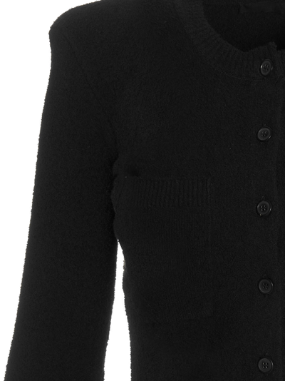 Shop Wardrobe.nyc Knitted Cardigan In Black