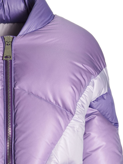 Shop Khrisjoy Puff Khris Heart Down Jacket In Purple