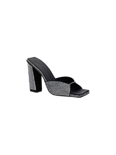 Shop Gia Borghini Strass Sandals In Black/crystal