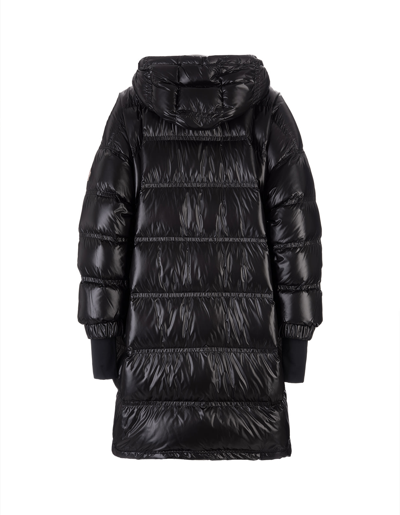 Shop Moncler Woman Black Rochelair Parka In Nero