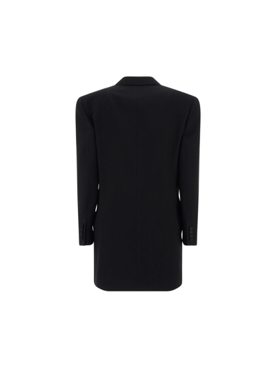 Shop Saint Laurent Blazer Jacket In Noir