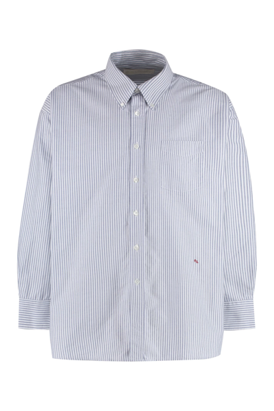 Shop Our Legacy Borrowed Bd Striped Cotton Shirt In Multicolor