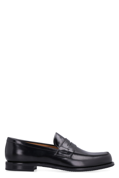 Shop Church's Gateshead Leather Loafers In Black