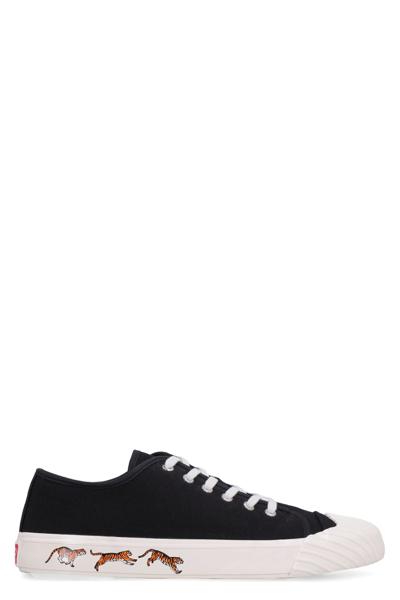 Shop Kenzo School Low-top Sneakers In Black