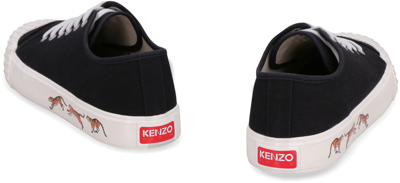 Shop Kenzo School Low-top Sneakers In Black