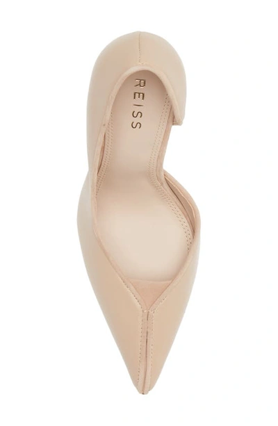 Shop Reiss Baines Half D'orsay Pointed Toe Pump In Nude