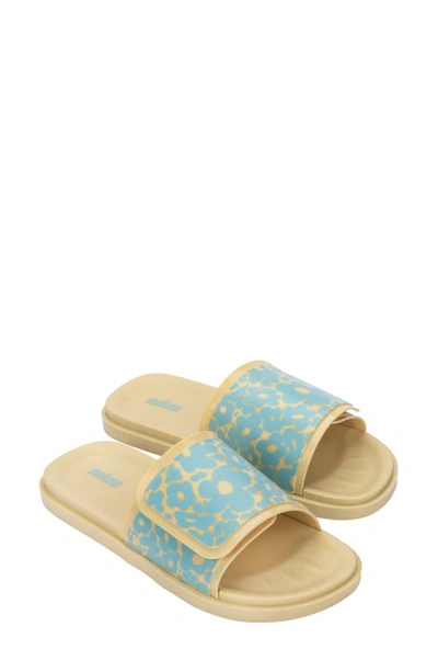 Shop Melissa Groovy Slide Sandal In Yellow/ Blue