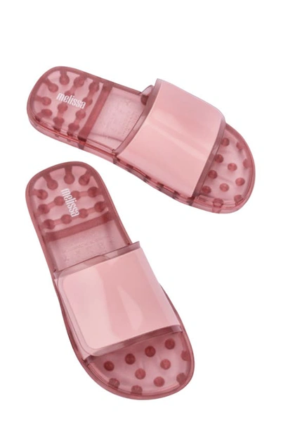 Shop Melissa Groovy Slide Sandal In Pink