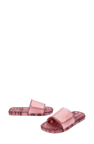 Shop Melissa Groovy Slide Sandal In Pink